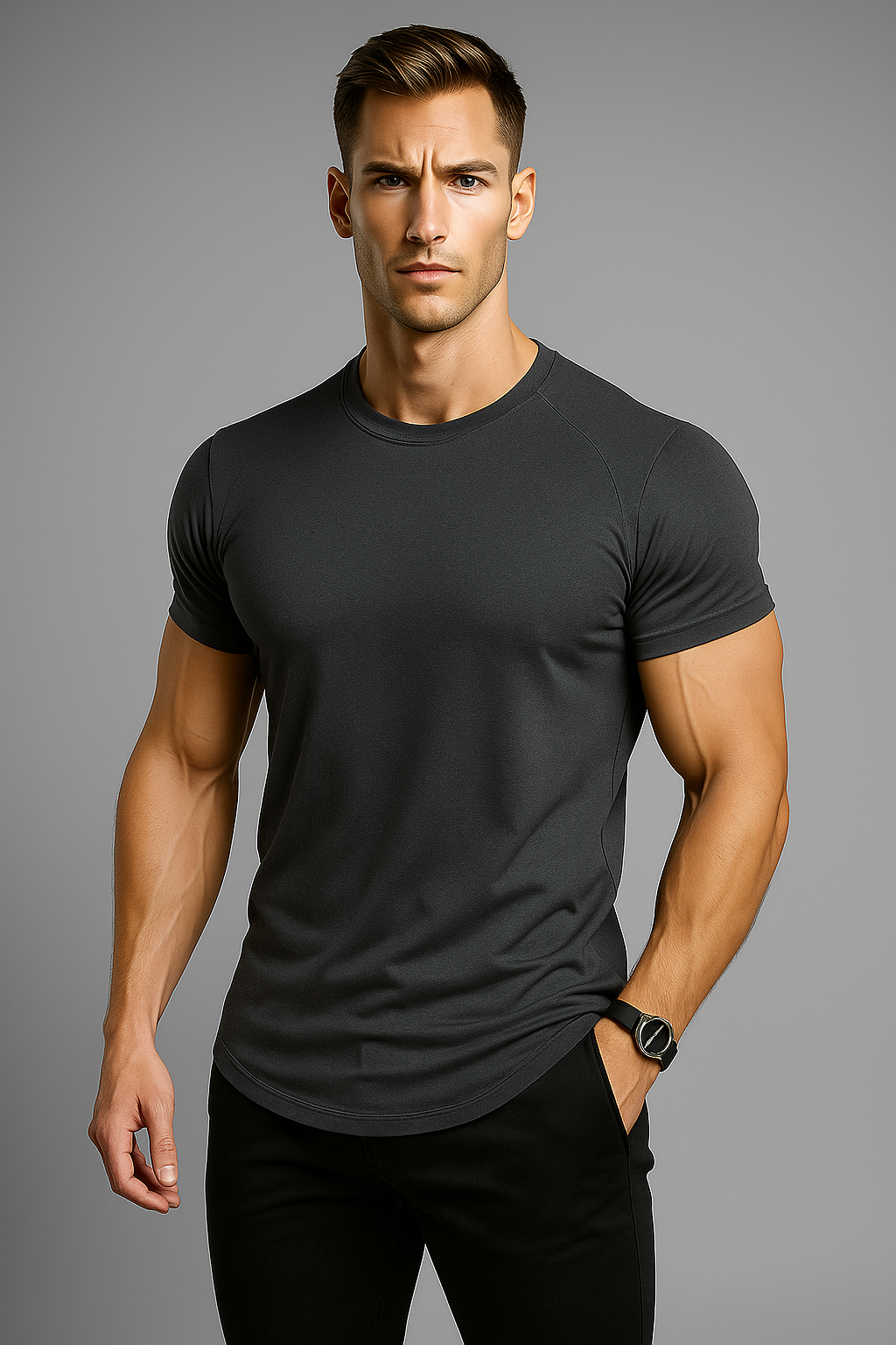 Alpha Lift Elite "Conan" Muscle Fit T-Shirt | Coral