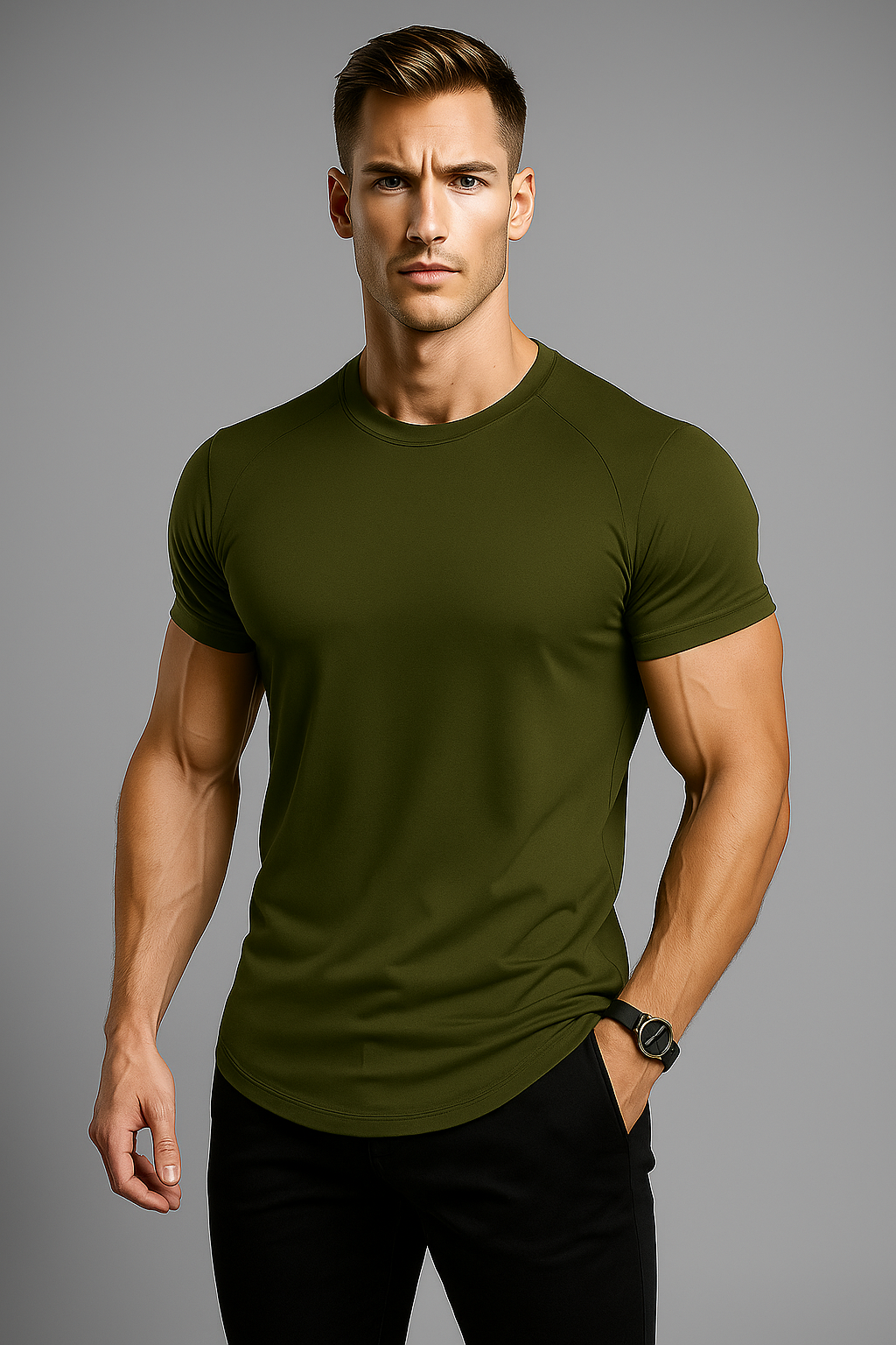 Alpha Lift Elite "Conan" Muscle Fit T-Shirt | Black