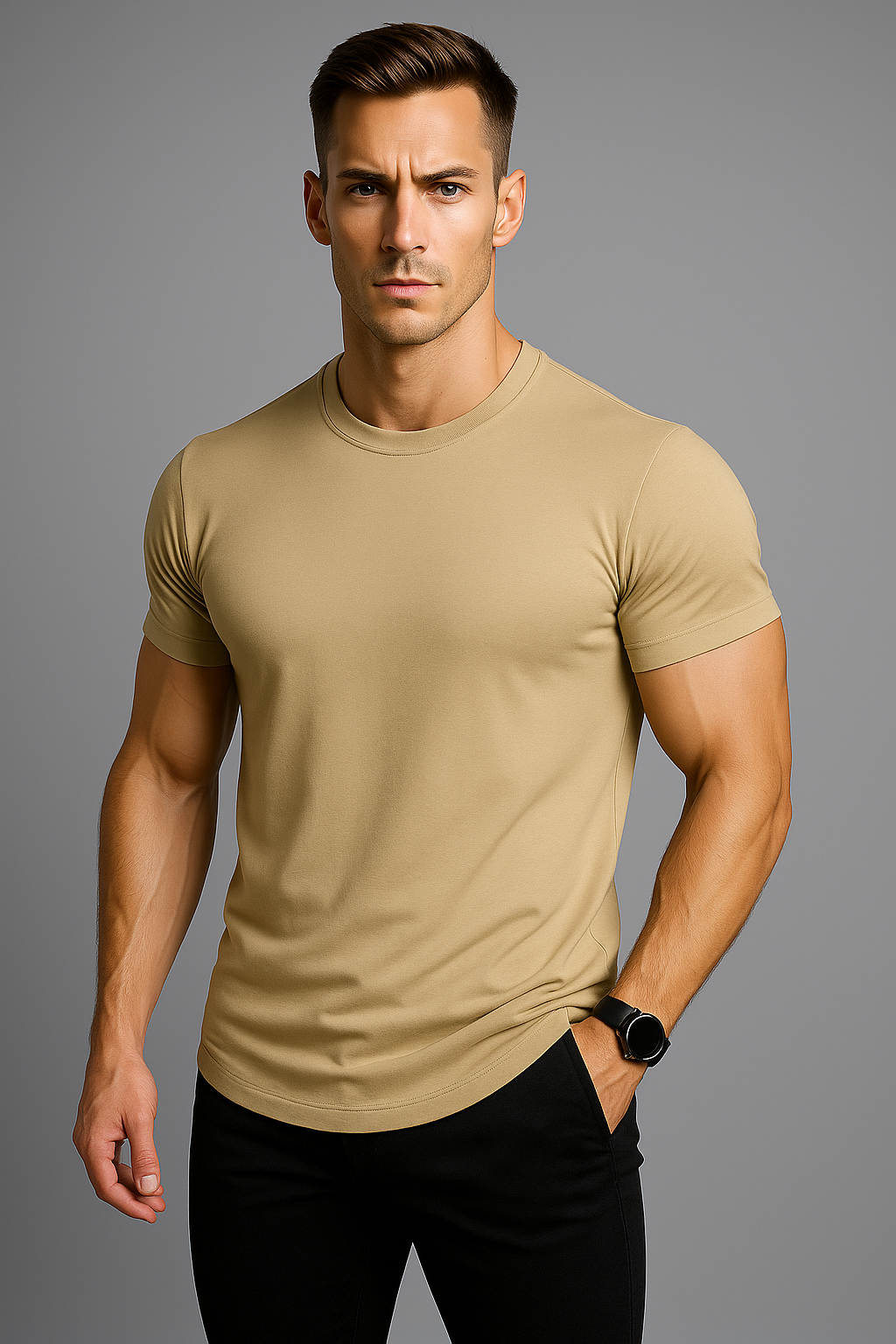 Alpha Lift Elite "Conan" Muscle Fit T-Shirt | Black