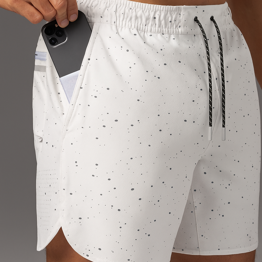 Alpha Lift Elite Series | "Duality" Training Shorts | Space Black