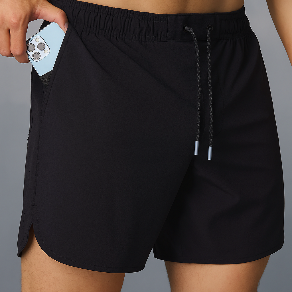 Alpha Lift Elite Series | "Duality" Training Shorts | Space Black