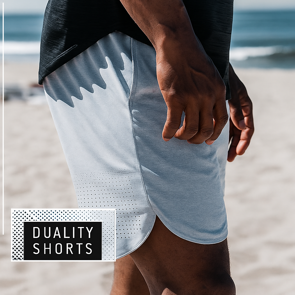 Alpha Lift Elite Series | "Duality" Training Shorts | Space Black