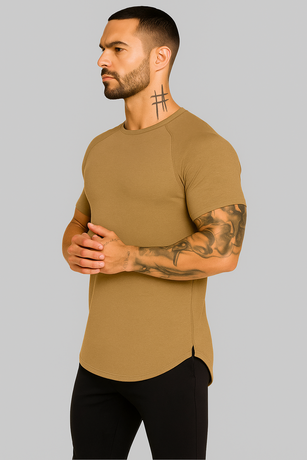 Alpha Lift Elite "Raven" Fitted Tee | Black