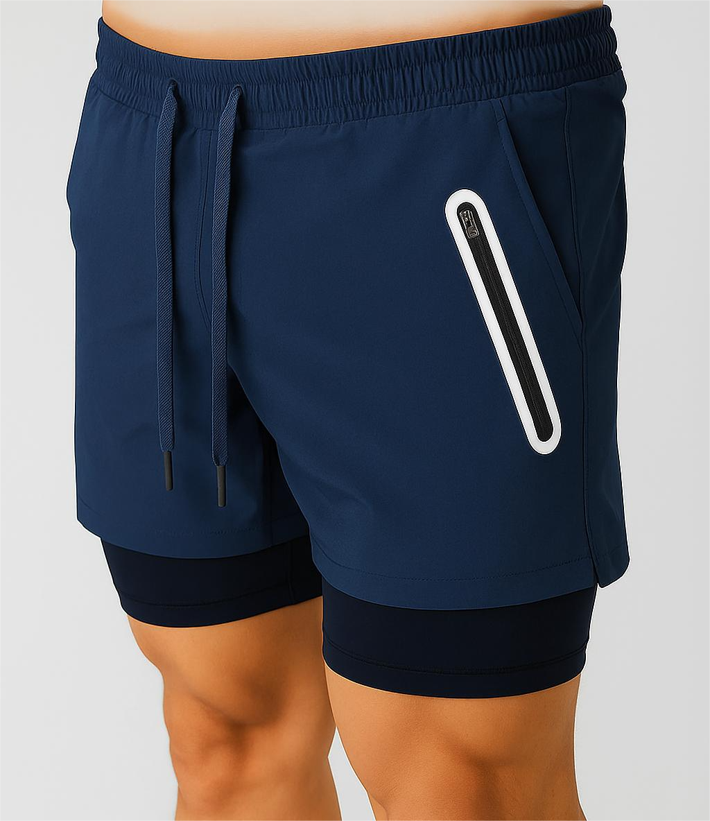 Alpha Lift Elite "Horizon" 2 in 1 Shorts | Black