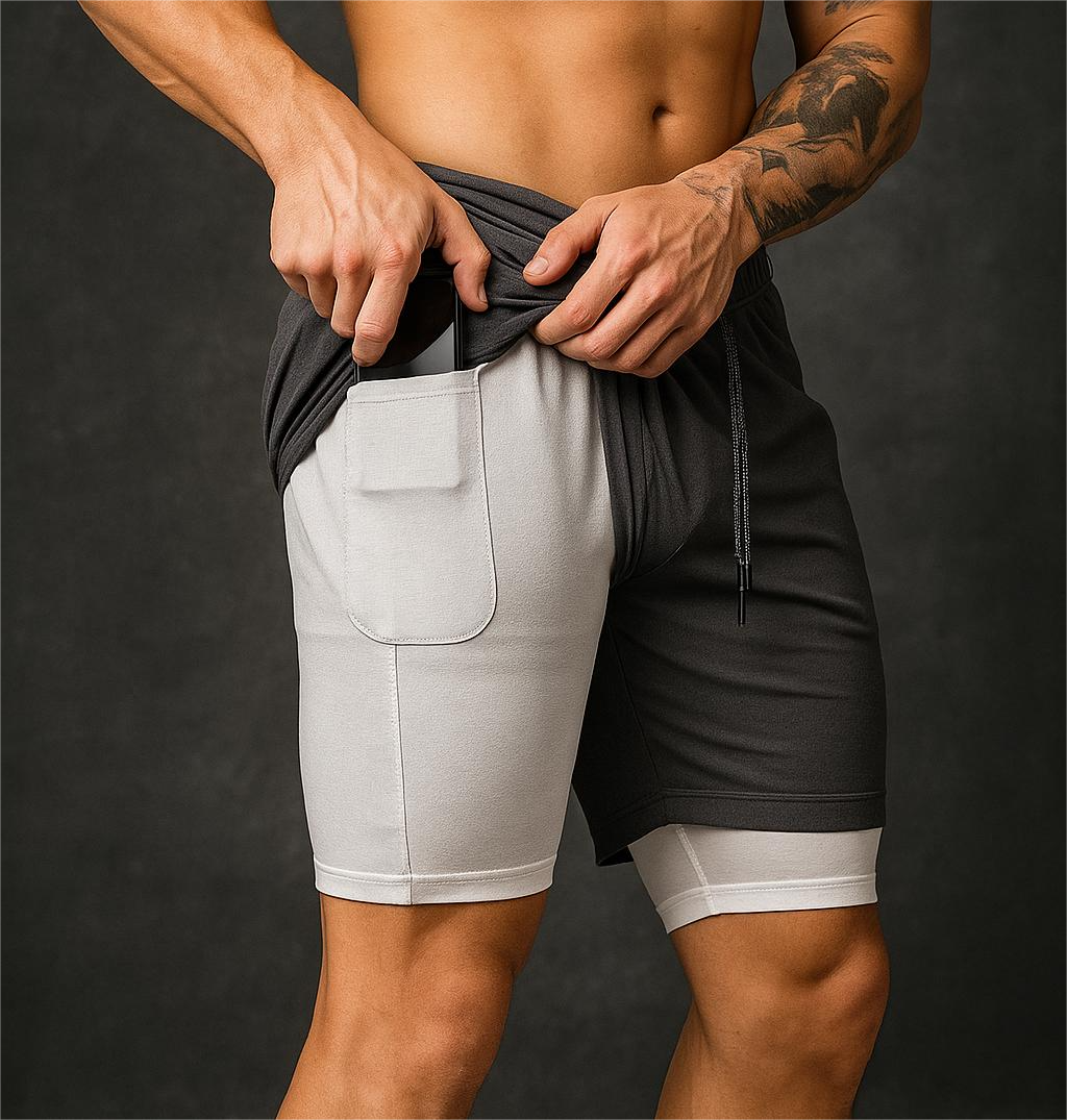 Alpha Lift Elite "Operative" 2-in-1 Shorts | Dark Grey