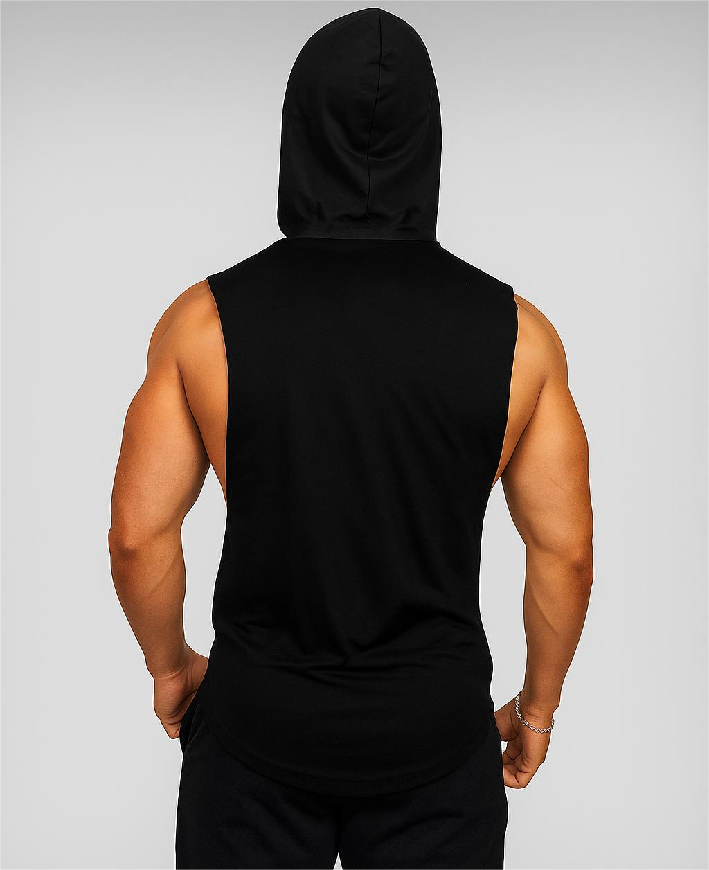 Alpha Lift "No Pain No Gain" Assorted Hooded Tank | Black