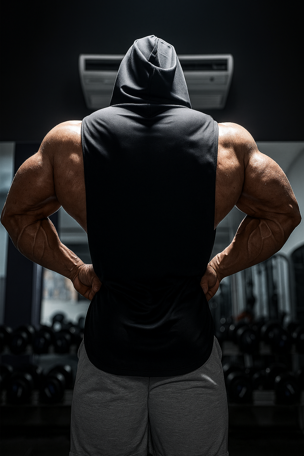 Alpha Lift "No Pain No Gain" Assorted Hooded Tank | Black