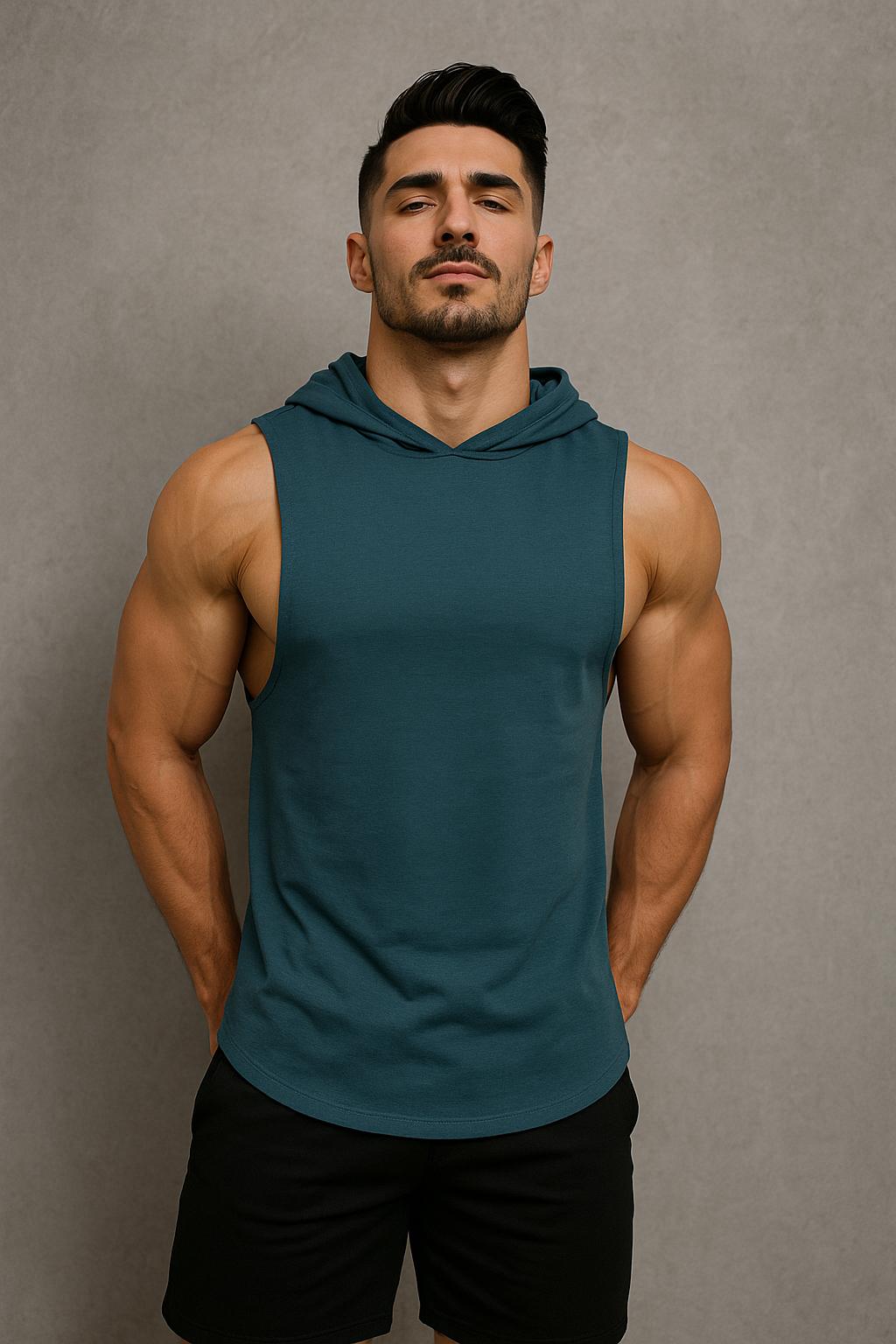 Alpha Lift "Alpha" Hooded Tank | Navy