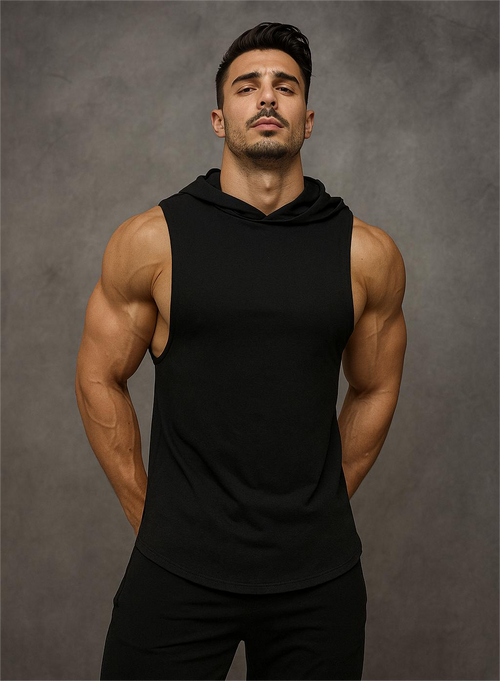 Alpha Lift "Alpha" Hooded Tank | Navy