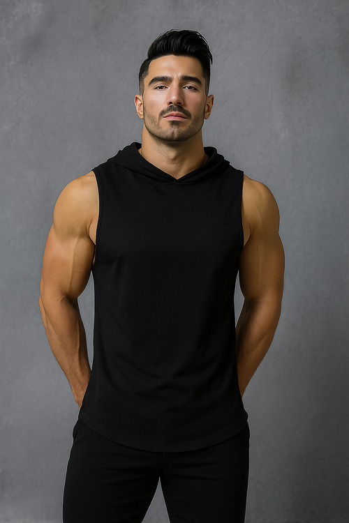 Alpha Lift "Alpha" Hooded Tank | Black
