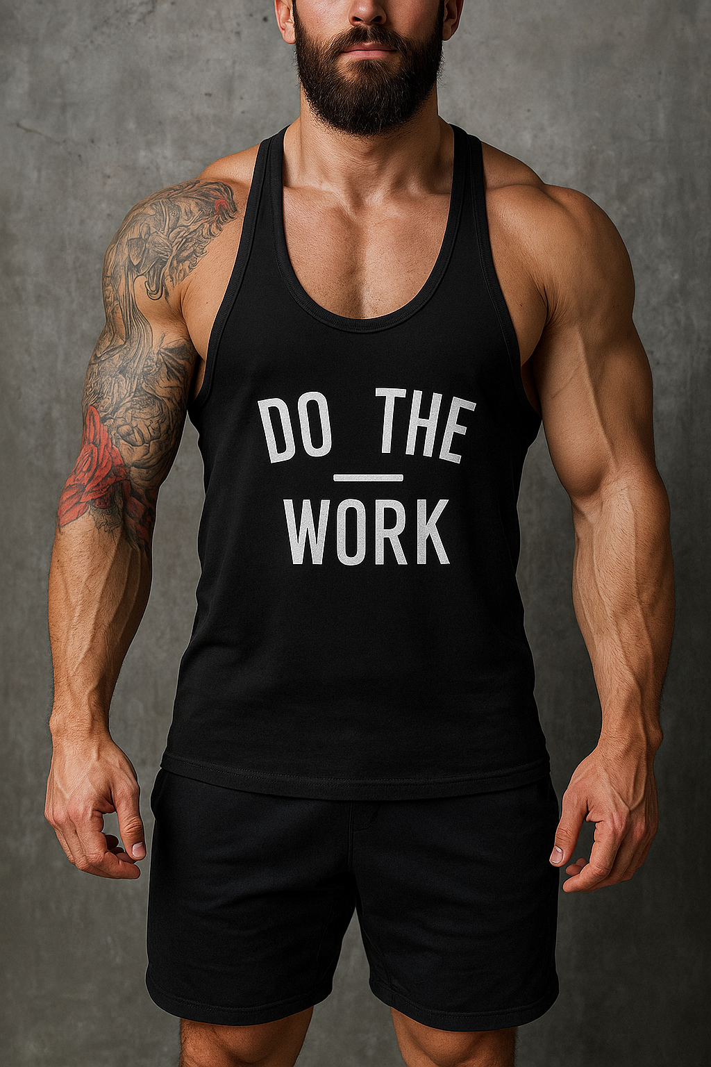 Alpha Lift Elite "Do the Work" Assorted Tanks | Bearclaw Premium Series | White