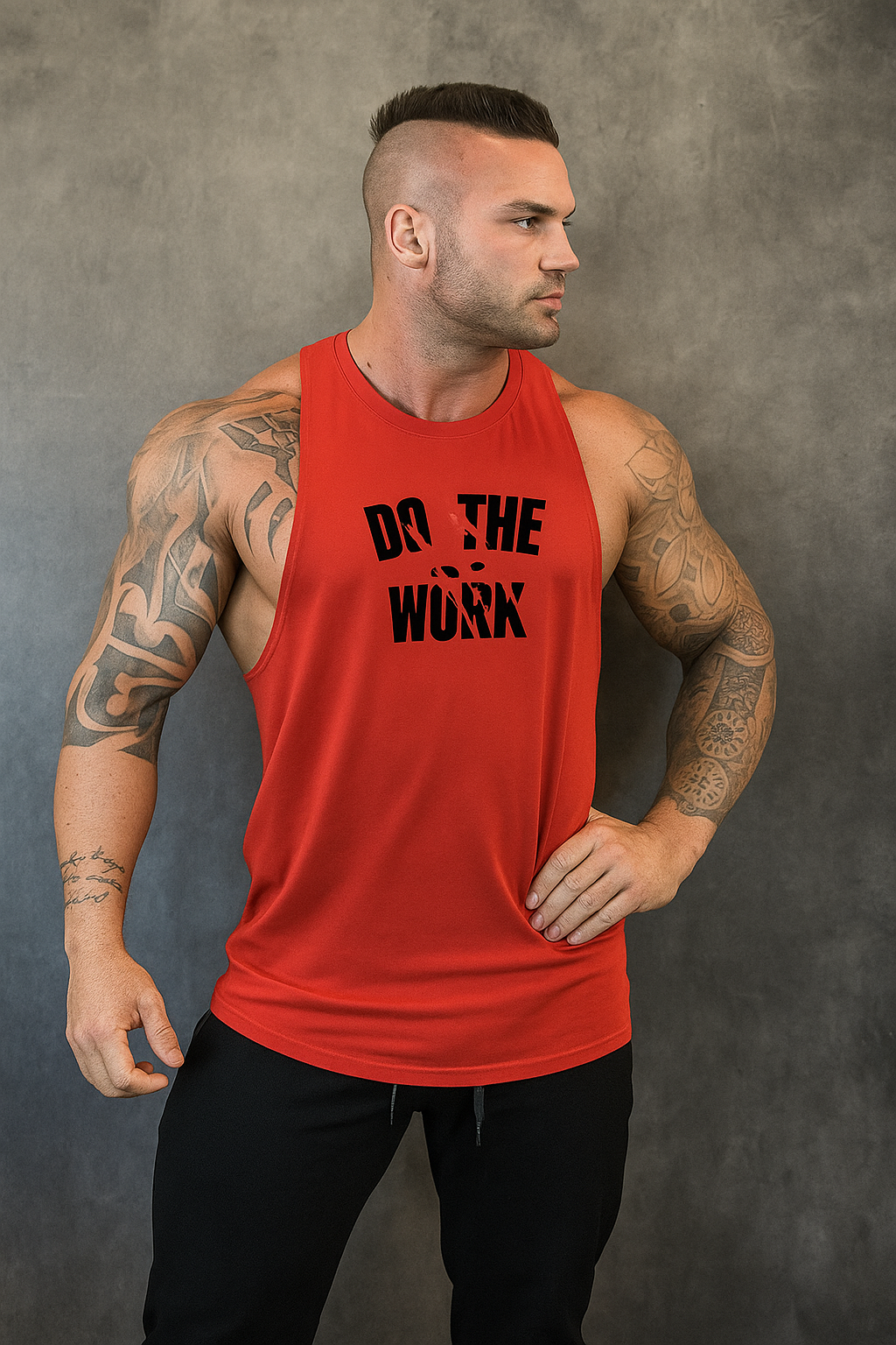 Alpha Lift Elite "Do the Work" Assorted Tanks | Bearclaw Premium Series | White