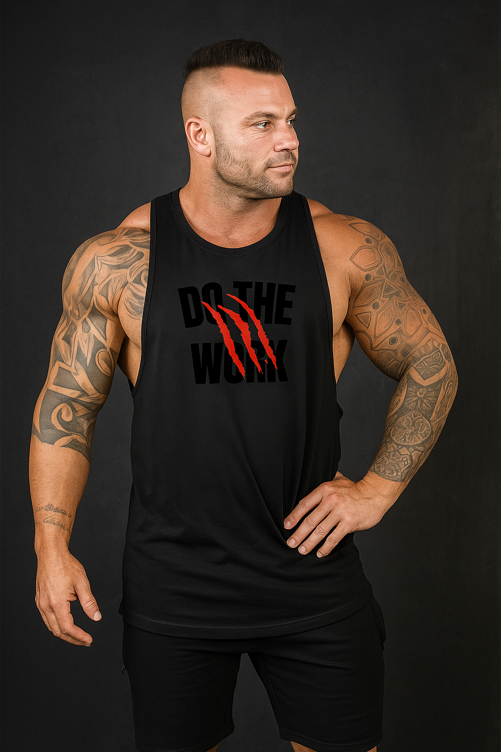Alpha Lift Elite "Do the Work" Assorted Tanks | Bearclaw Premium Series | White