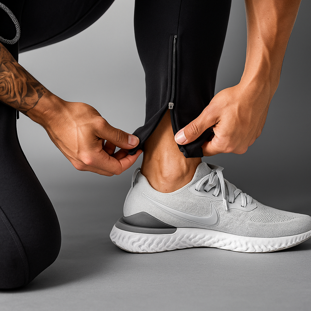 Alpha Lift "Apex Tech" | Premium Lifting Series | Tapered Tech Joggers | Elusive Gray