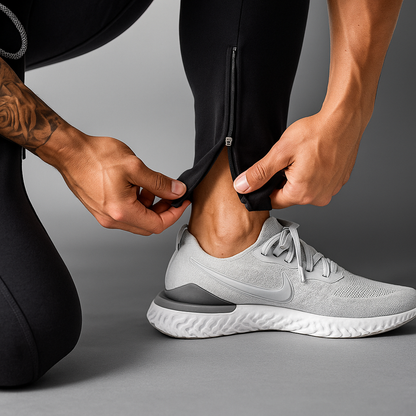 Alpha Lift "Apex Tech" | Premium Lifting Series | Tapered Tech Joggers | Elusive Gray