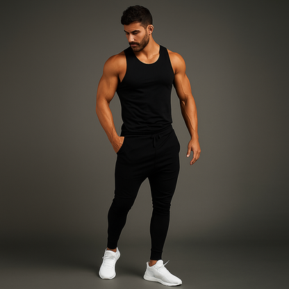 Alpha Lift "Prime" | Performance Series | Tapered Tech Joggers | Crimson Red