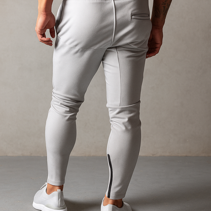 Alpha Lift "Apex Tech" | Premium Lifting Series | Tapered Tech Joggers | Elusive Gray