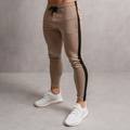 Alpha Lift Elite "Mithril" Stripe Joggers | Premium Series | Khaki