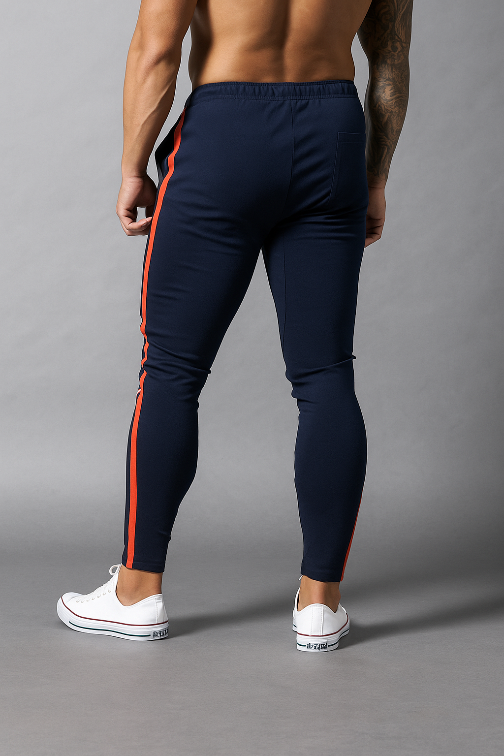 Alpha Lift "Legacy " Joggers | Premium Series | Tapered Tech Joggers | Navy