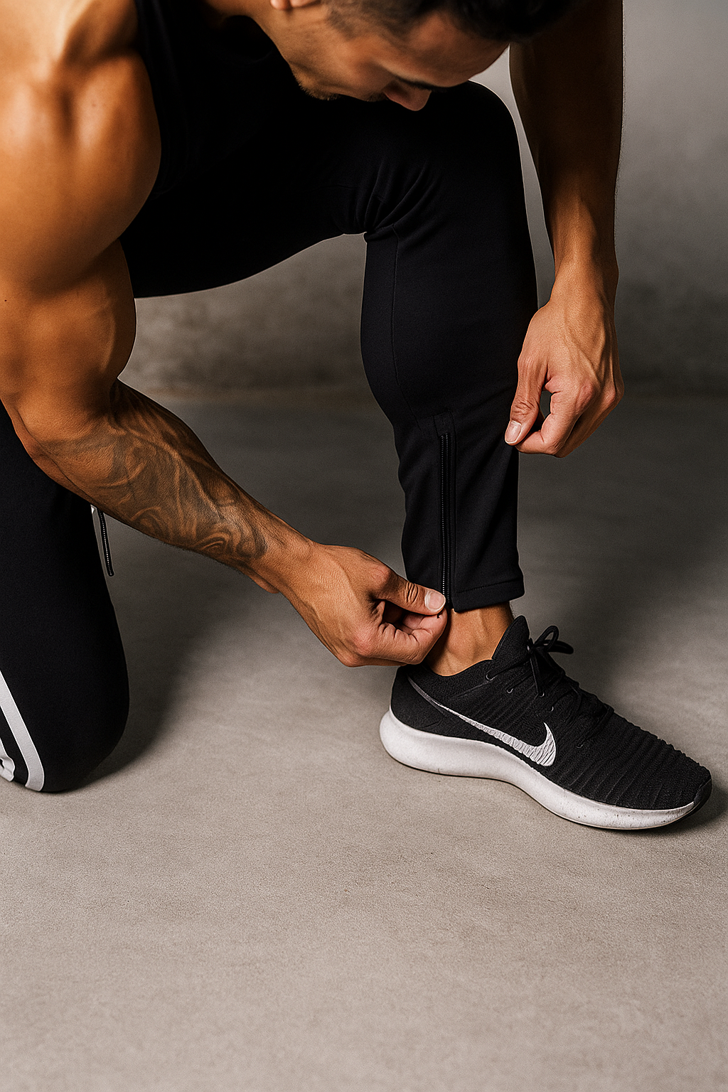 Alpha Lift "Legacy " Joggers | Premium Series | Tapered Tech Joggers | Gray