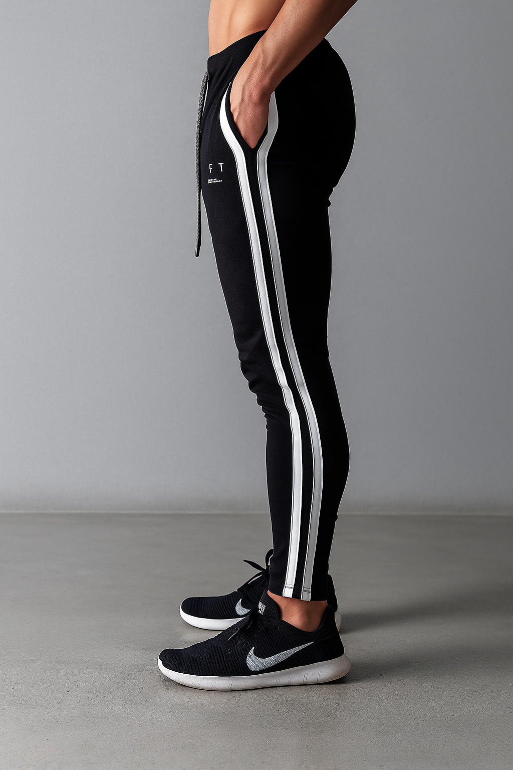Alpha Lift "Legacy " Joggers | Premium Series | Tapered Tech Joggers | Navy