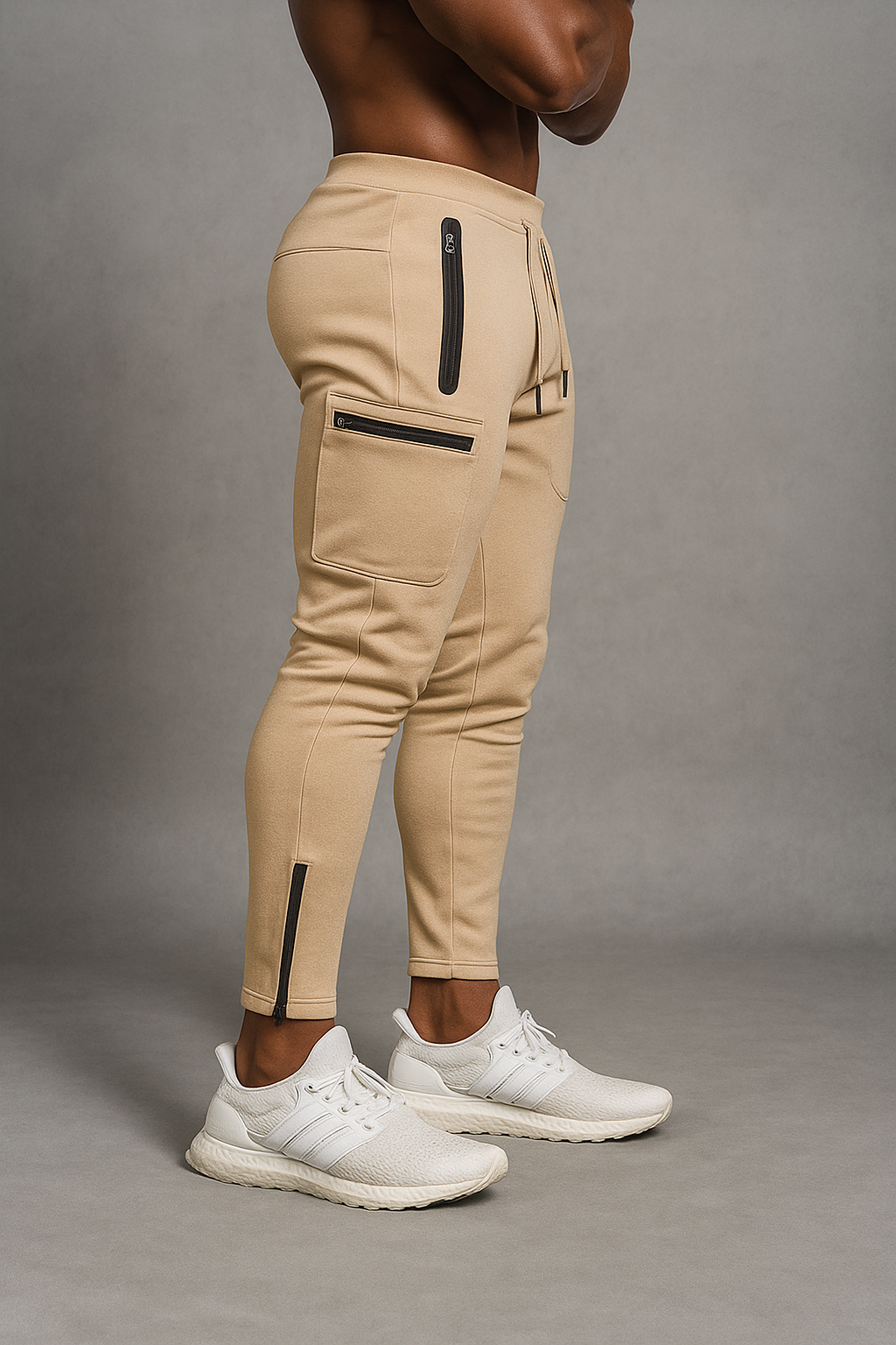 Alpha Lift "Spartan" | Premium Series Tech Joggers | Beige