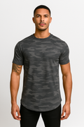 Alpha Lift Elite "Elusive" Fitted T-Shirt | Gray Camo