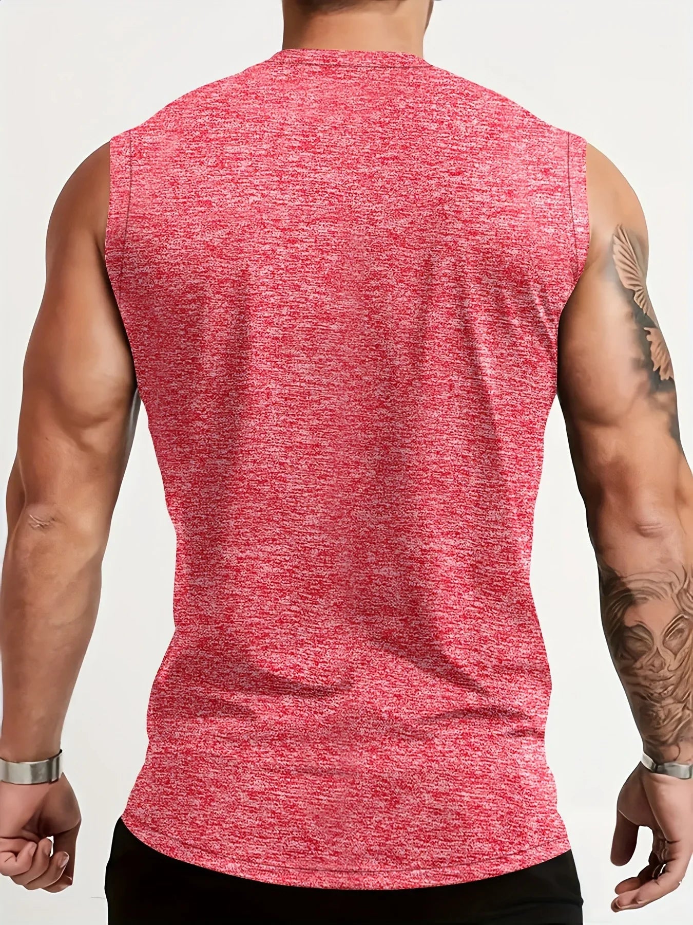 Alpha Lift American Flag Performance Tank - 4-Way Stretch Muscle Fit | Red