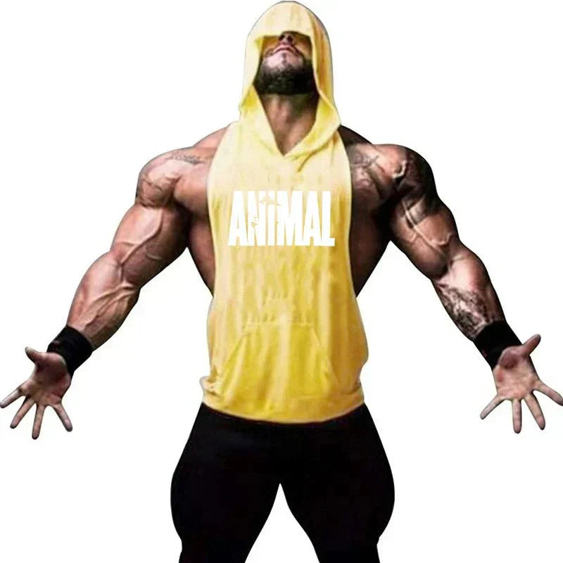 AlphaLift "Animalistic" Assorted Hooded Tank | Black - Official AlphaLift Fit