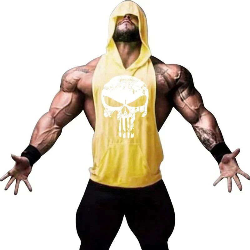 AlphaLift "Animalistic" Assorted Hooded Tank | Gray - Official AlphaLift Fit