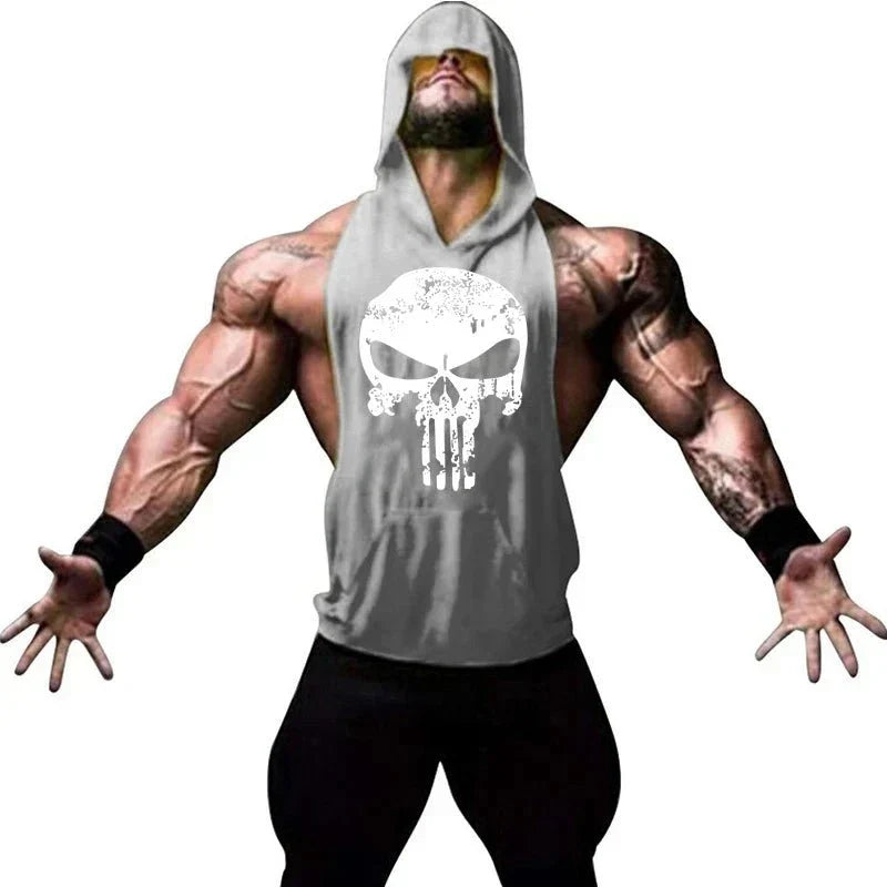 AlphaLift "Animalistic" Assorted Hooded Tank | Gray - Official AlphaLift Fit
