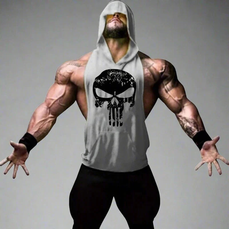 AlphaLift "Animalistic" Assorted Hooded Tank | Gray - Official AlphaLift Fit