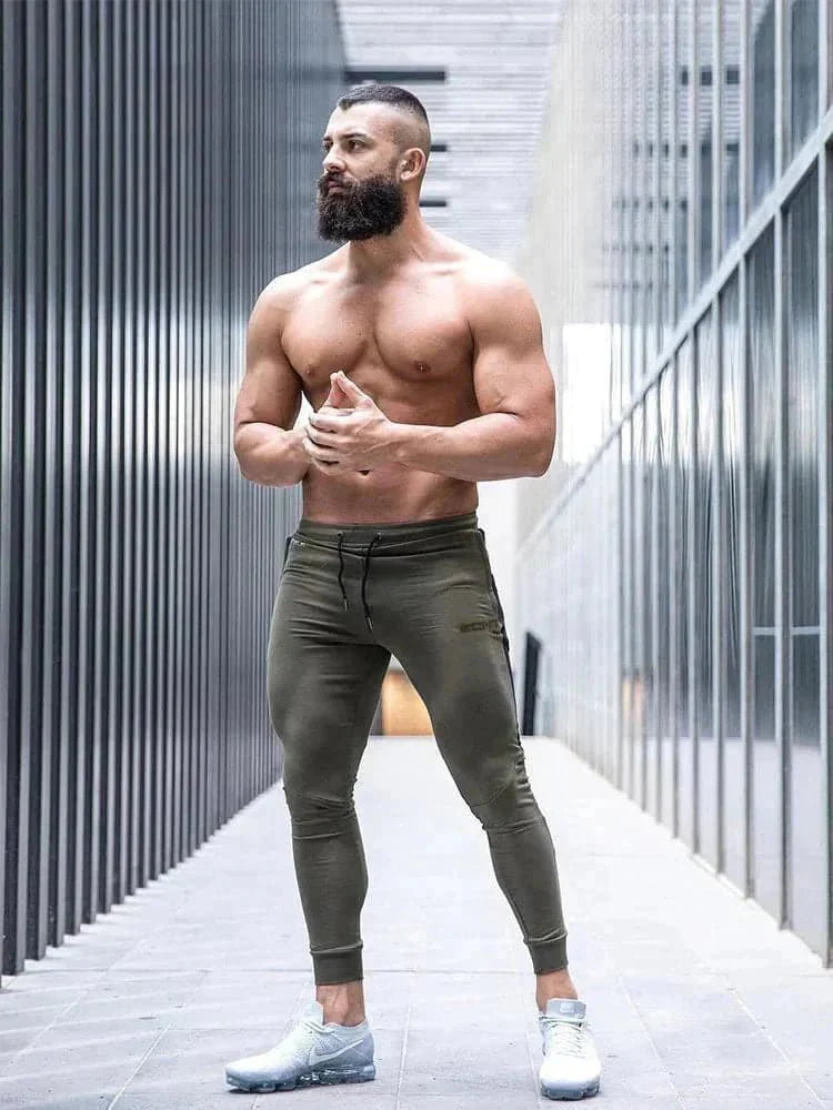 AlphaLift "Atlas" Premium Series Tapered Joggers | Black - Official AlphaLift Fit