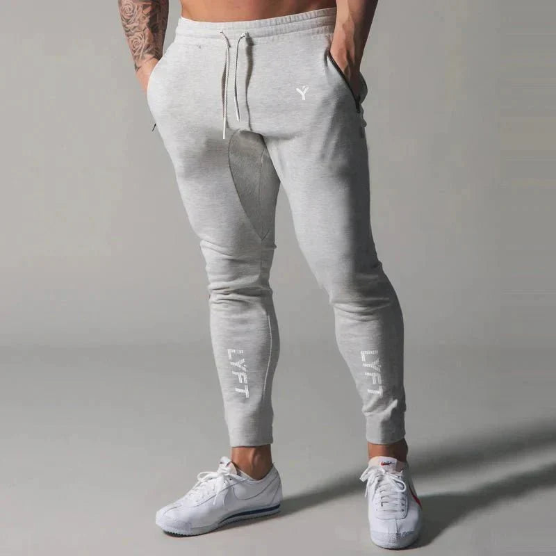 AlphaLift "Champion" Tapered Joggers | Premium Series | Navy - Official AlphaLift Fit
