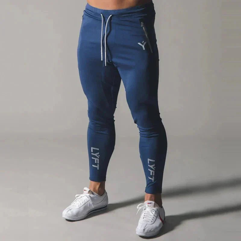 AlphaLift "Champion" Tapered Joggers | Premium Series | Navy - Official AlphaLift Fit
