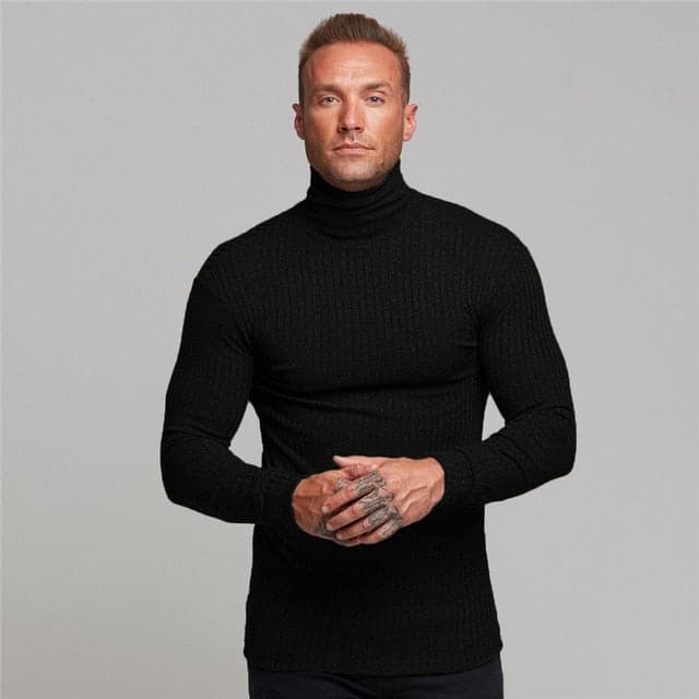 AlphaLift "Dallas" Long Sleeve Fitted Knit | Blue - Official AlphaLift Fit