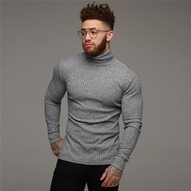 AlphaLift "Dallas" Long Sleeve Fitted Knit | Blue - Official AlphaLift Fit