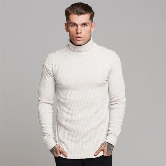 AlphaLift "Dallas" Long Sleeve Fitted Knit | Blue - Official AlphaLift Fit