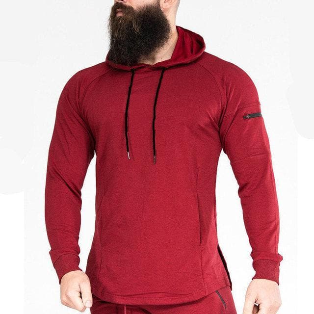 AlphaLift Elite "Bounty" Slim Fit Hoodie | Red - Official AlphaLift Fit