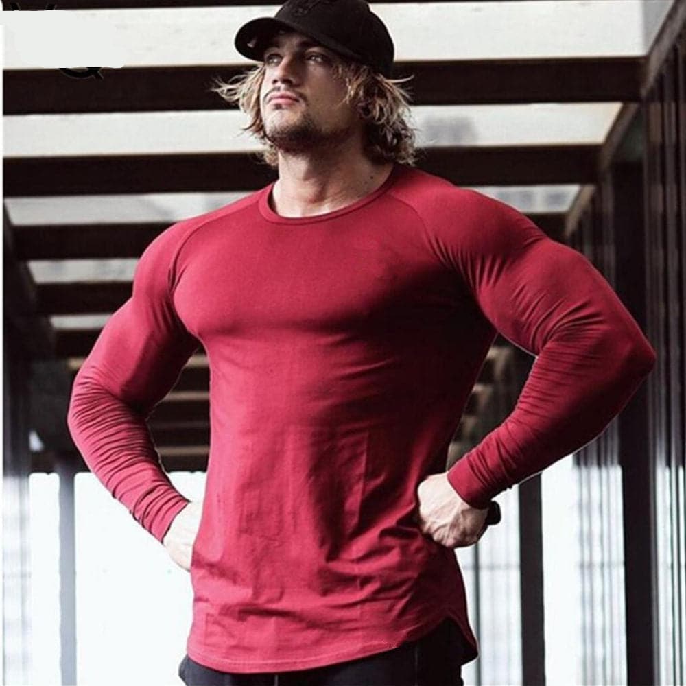 AlphaLift Elite "Century" Long Sleeve | Red - Official AlphaLift Fit