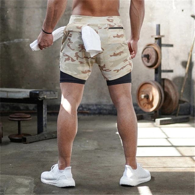 AlphaLift Elite "Coyote" 2-in-1 Shorts | White - Official AlphaLift Fit
