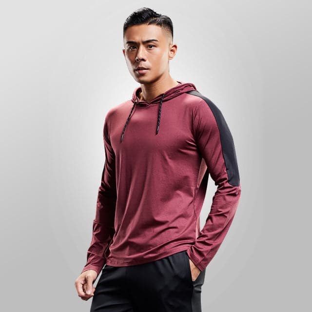 AlphaLift Elite "Dallas" Sport Hoodie | Red Wine - Official AlphaLift Fit