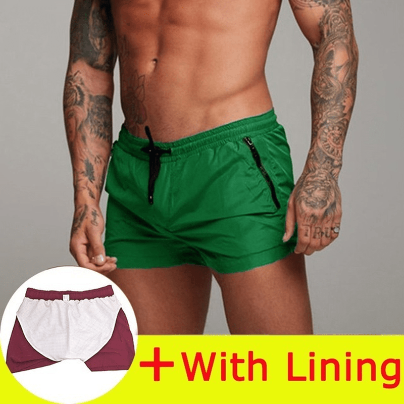 AlphaLift Elite "Dubai" Premium Sport Shorts | Army Green - Official AlphaLift Fit