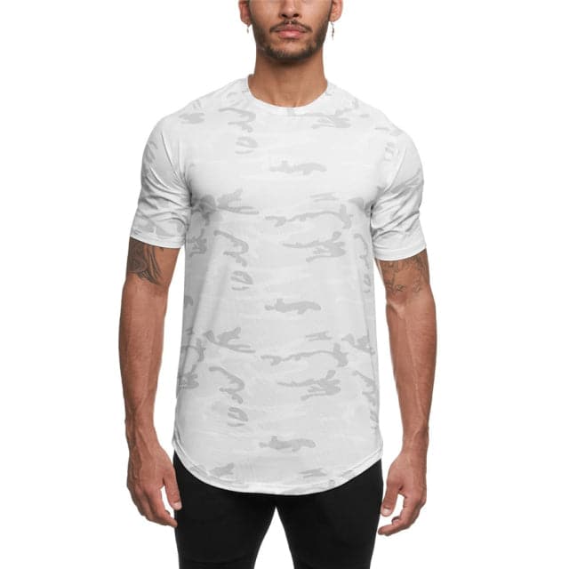 AlphaLift Elite "Elusive" Fitted T-Shirt | Gray Camo - Official AlphaLift Fit