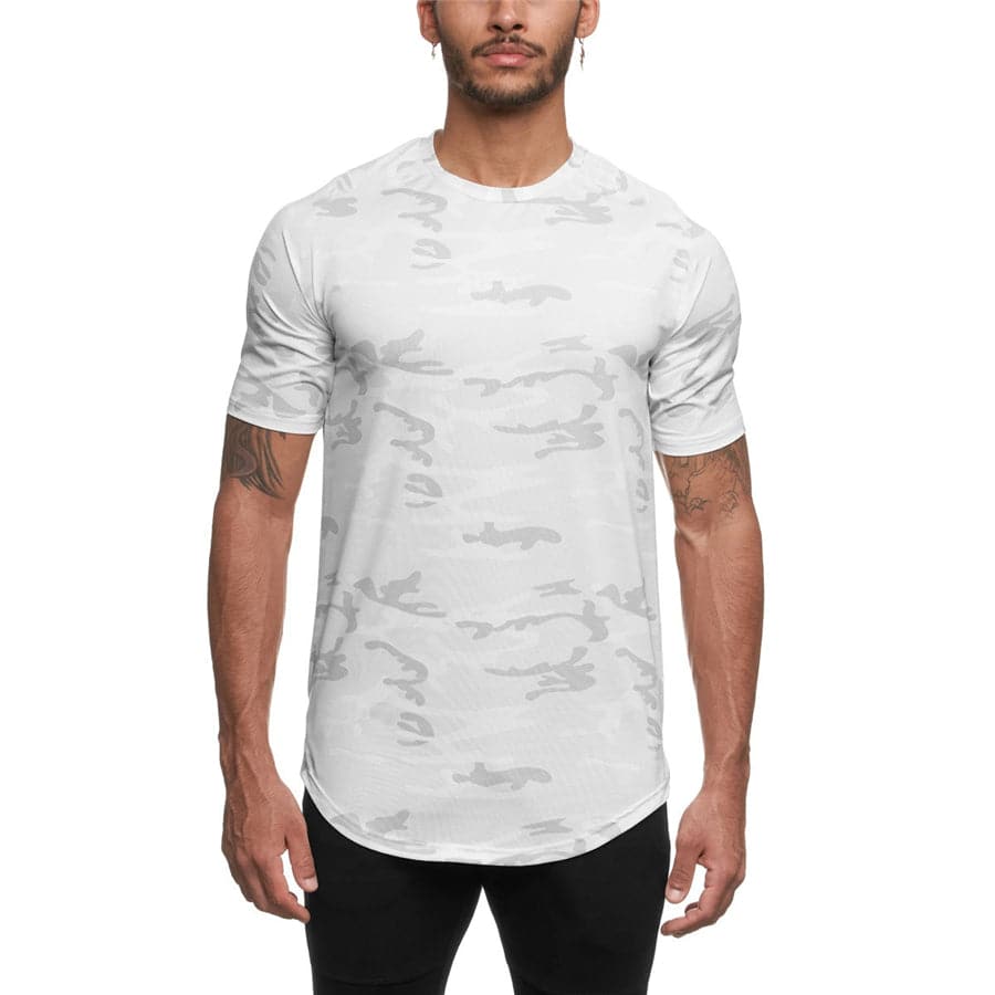 AlphaLift Elite "Elusive" Fitted T-Shirt | Gray Camo - Official AlphaLift Fit