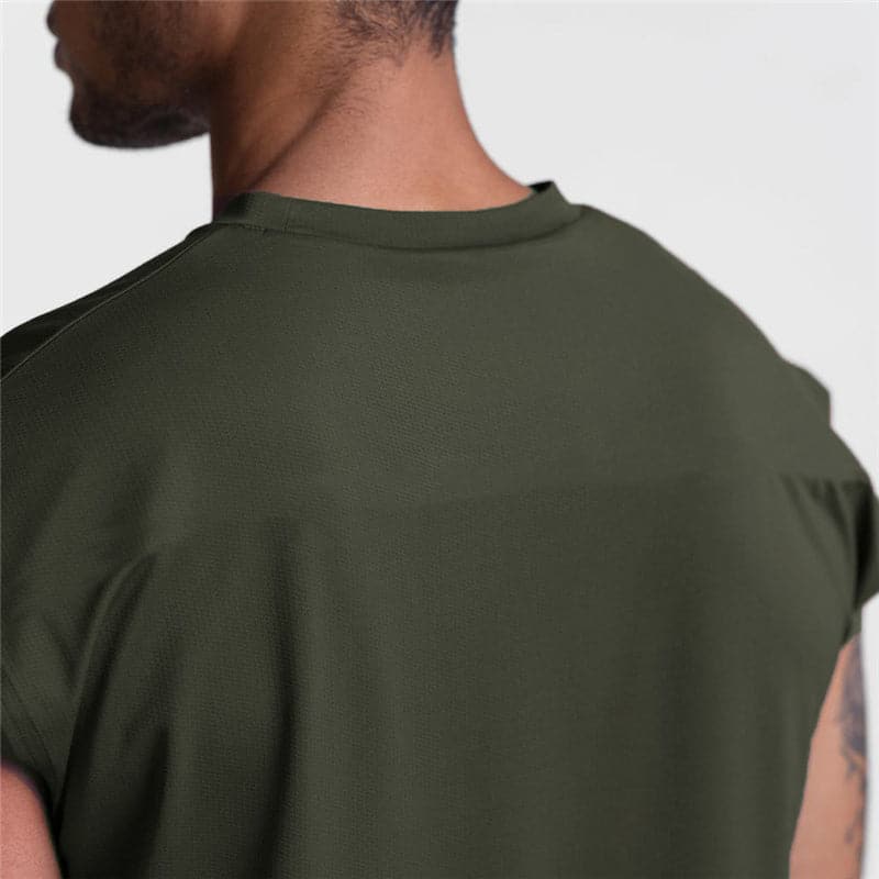 AlphaLift Elite "Juggernaut" Sleeveless Tank | Army Green - Official AlphaLift Fit