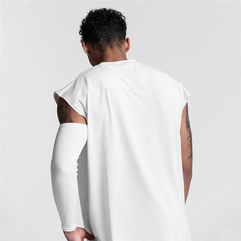 AlphaLift Elite "Juggernaut" Sleeveless Tank | White - Official AlphaLift Fit