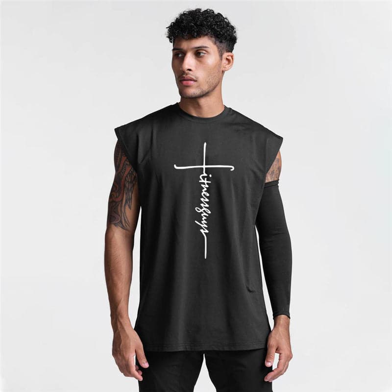 AlphaLift Elite "Juggernaut" Sleeveless Tank | White - Official AlphaLift Fit