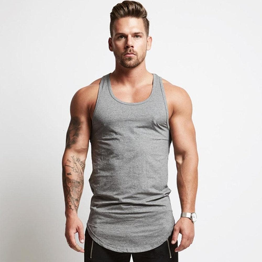 AlphaLift Elite "Midwest" Casual Tank | Gray - Official AlphaLift Fit