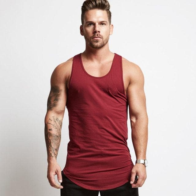 AlphaLift Elite "Midwest" Casual Tank | Red - Official AlphaLift Fit